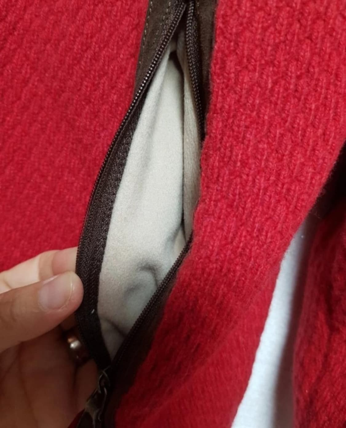 루이까스텔 스웨터 울 니트 집업 쟈켓 100 상품이미지8