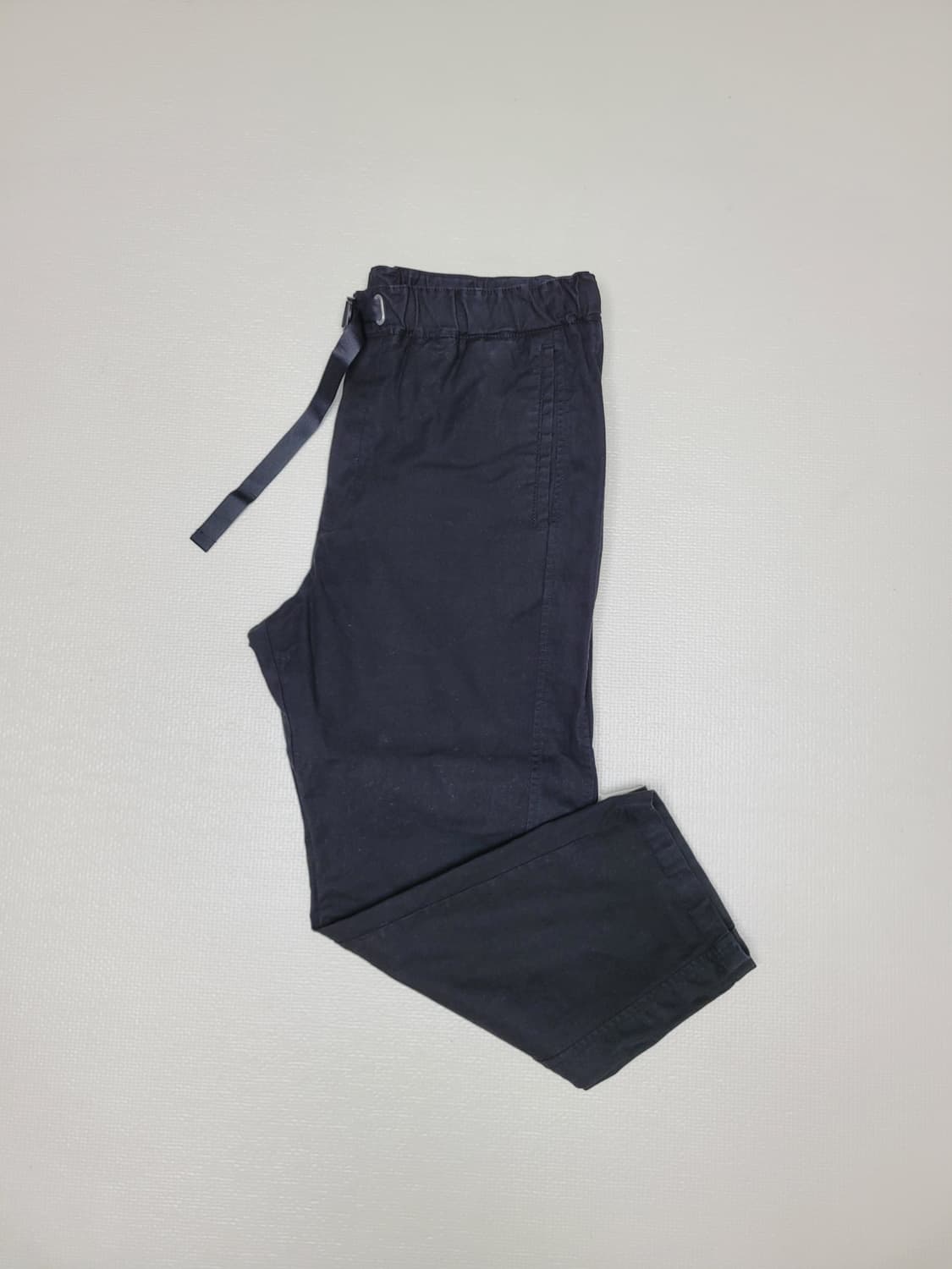 에잇세컨즈 8Seconds 밴딩 버클 면바지 33 블랙 상품이미지2