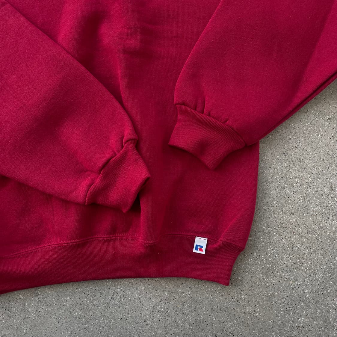 빈티지  러셀 애슬레틱 스웻셔츠 레드 made in mexico 데드스탁 상품이미지3