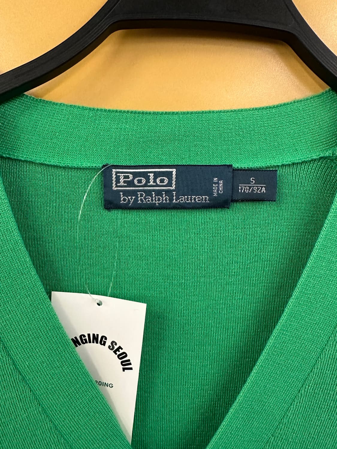 POLO 폴로 그린 니트가디건 상품이미지3