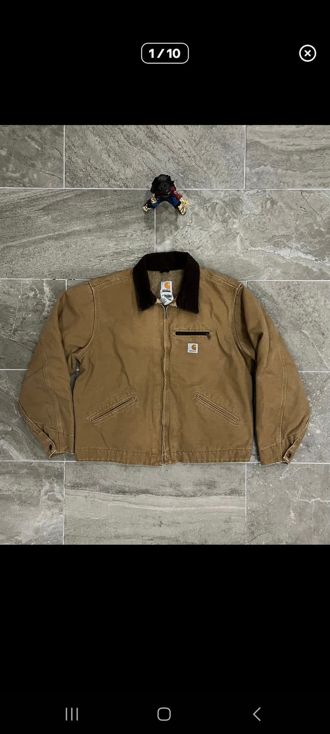칼하트 디트로이트자켓 WJ97 카멜 XL 판매합니다 상품이미지1