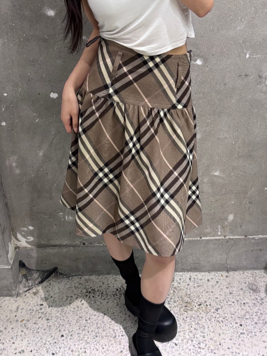 Burberry 버버리 노바체크 울 플리츠 스커트 상품이미지1