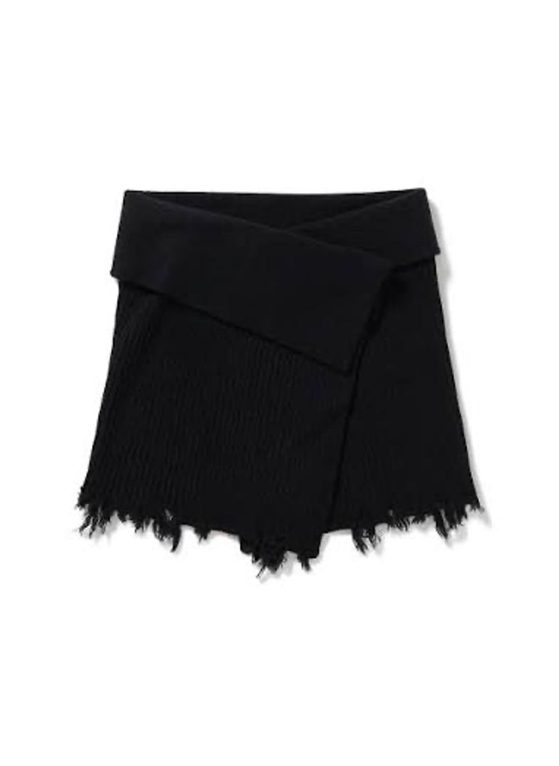 perverze 퍼버즈 니트 케이프 아프론 블랙 OS 상품이미지6