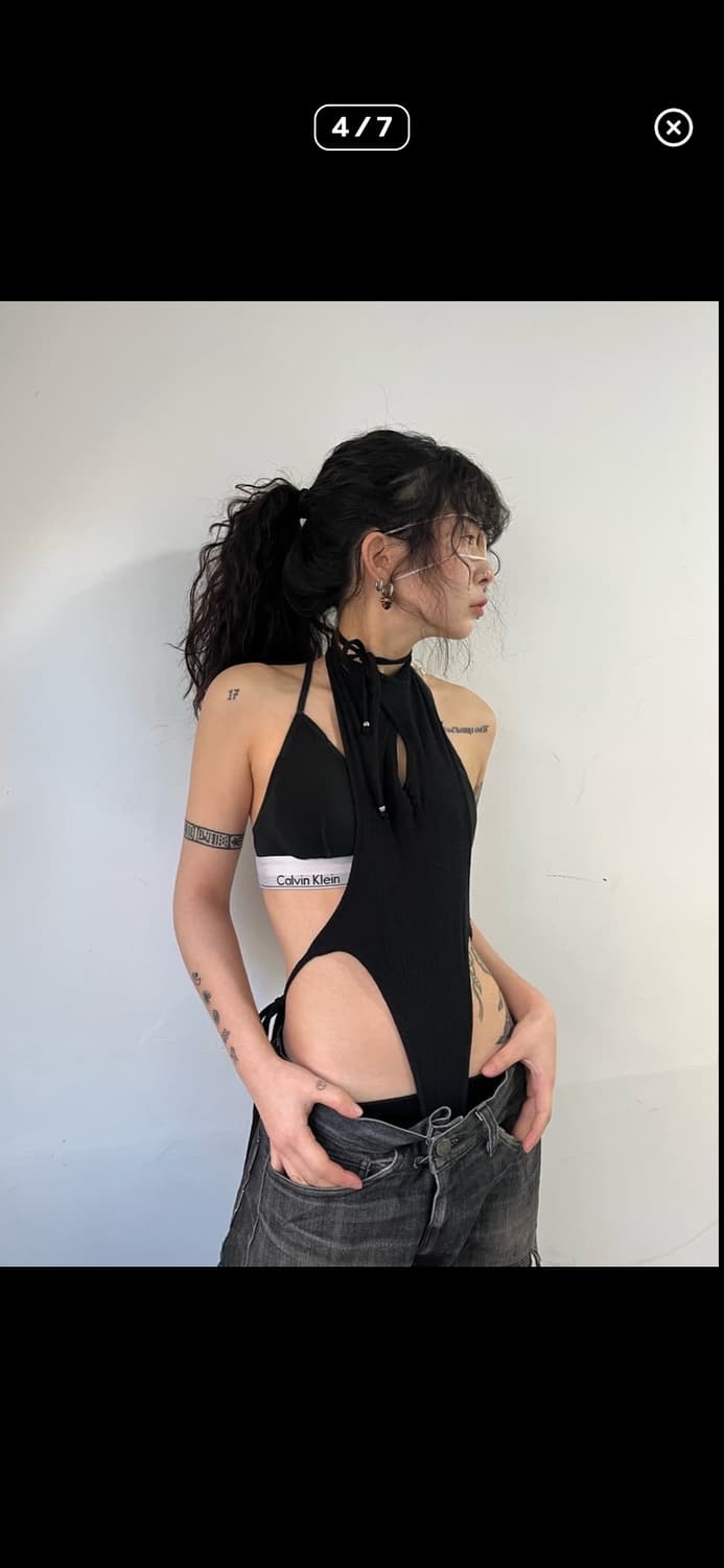 혜인서 레이어드 홀터 바디수트  상품이미지3