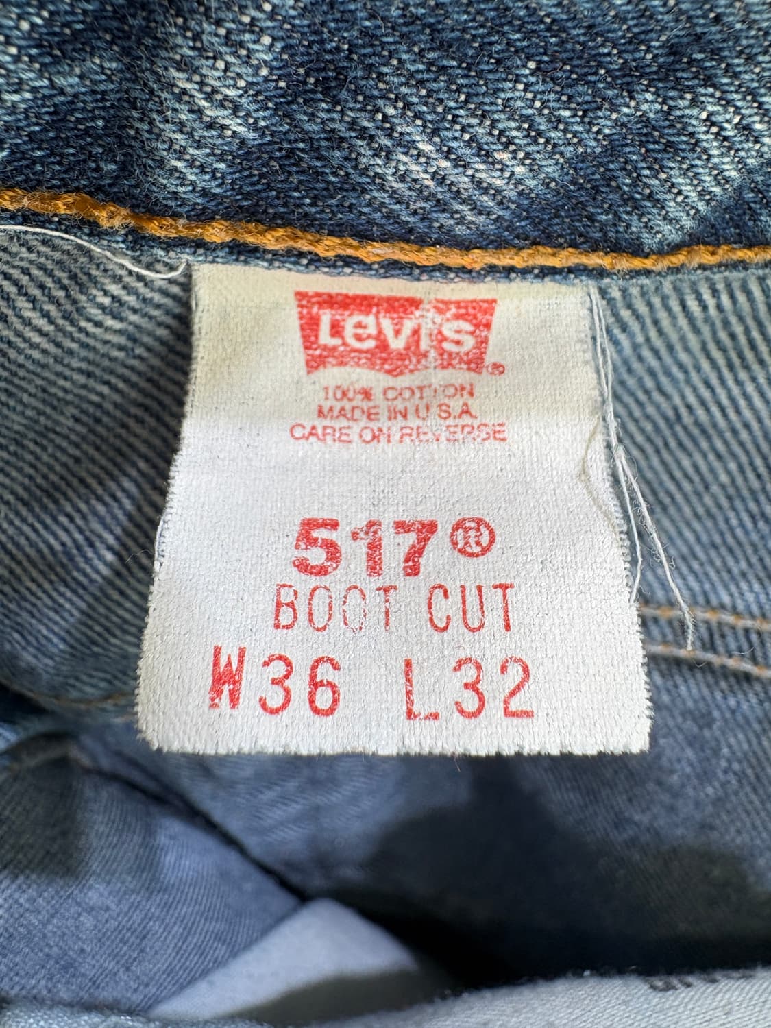 90's LEVIS 517 (Made in USA) 부츠컷데님 상품이미지7