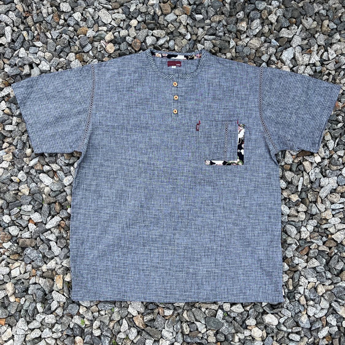 EDWIN 헨리넥 셔츠  (실측확인) 상품이미지1