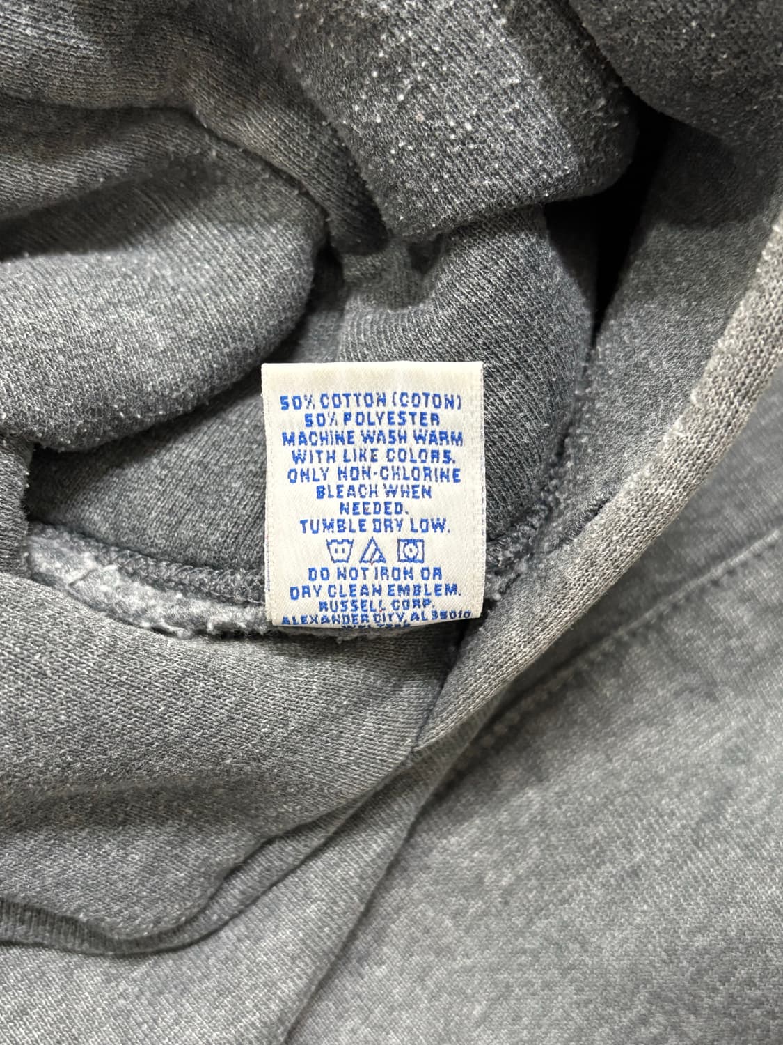 90s 빈티지 러셀 후드 다크그레이 상품이미지4