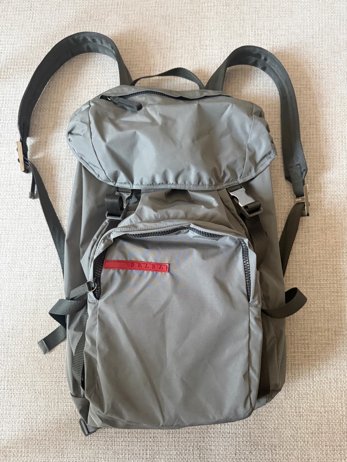 프라다 스포츠 90s 빈티지 백팩 그레이 상품이미지1