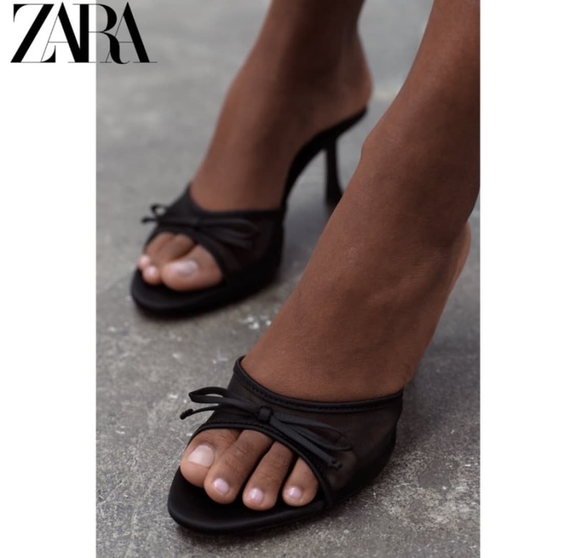 ZARA 자라 리본 메쉬 샌들 상품이미지1