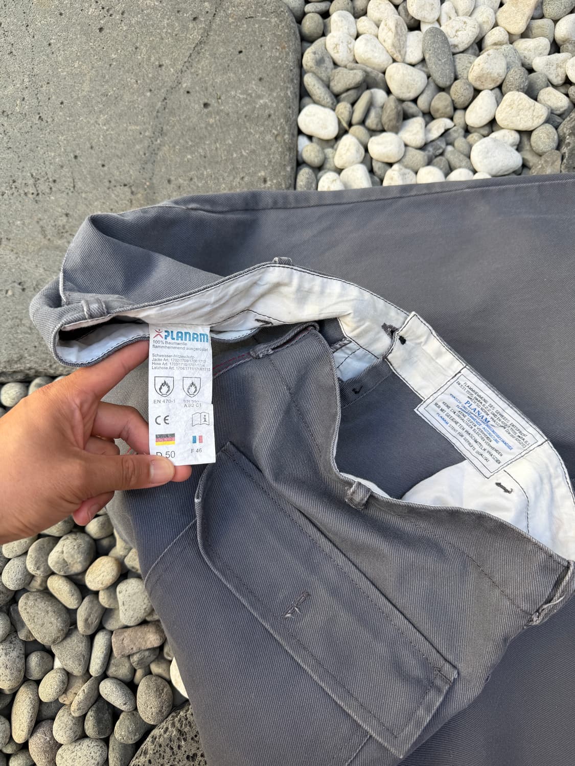 00s Planam Grey Flame Resistant 빈티지워크팬츠 상품이미지7