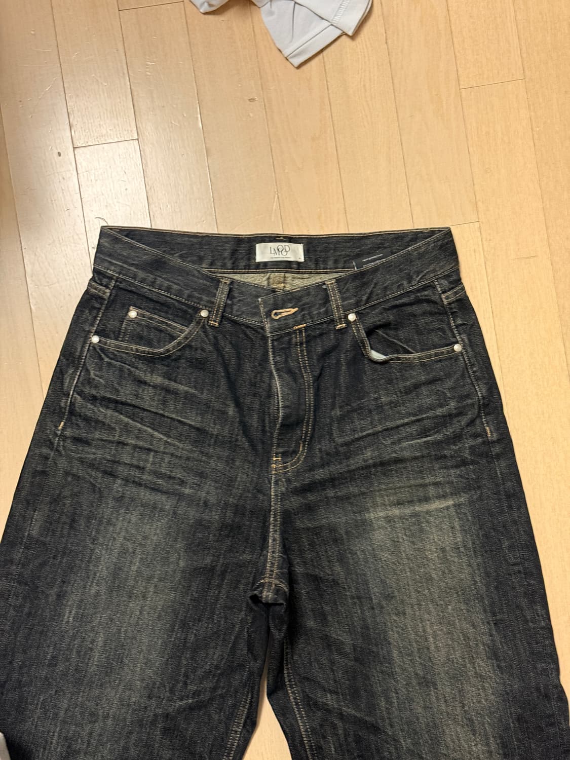 엘무드 / 빅보이 와이드 데님 / 블루블랙 / 48 상품이미지4