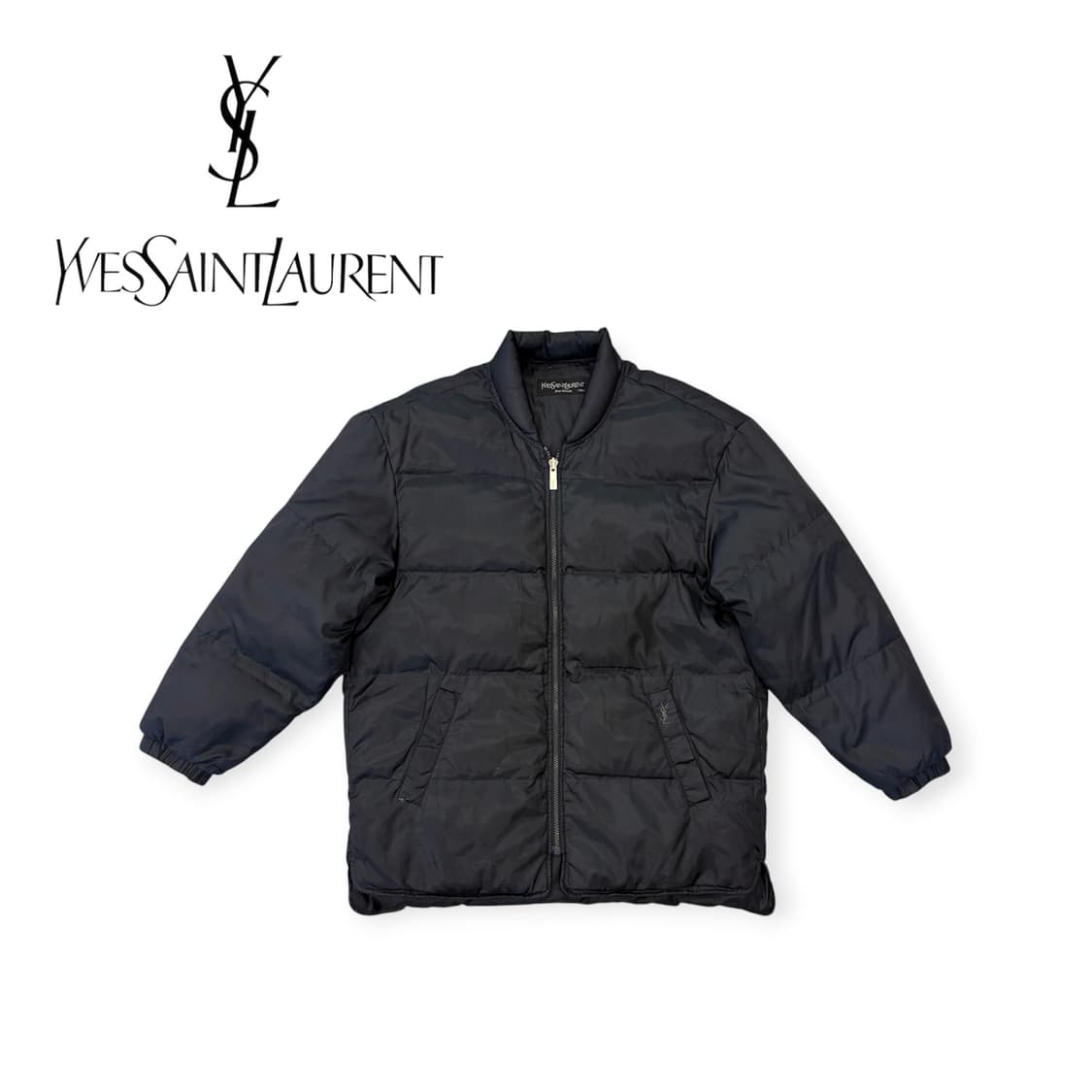 입생로랑 블랙 푸퍼 봄버 상품이미지1