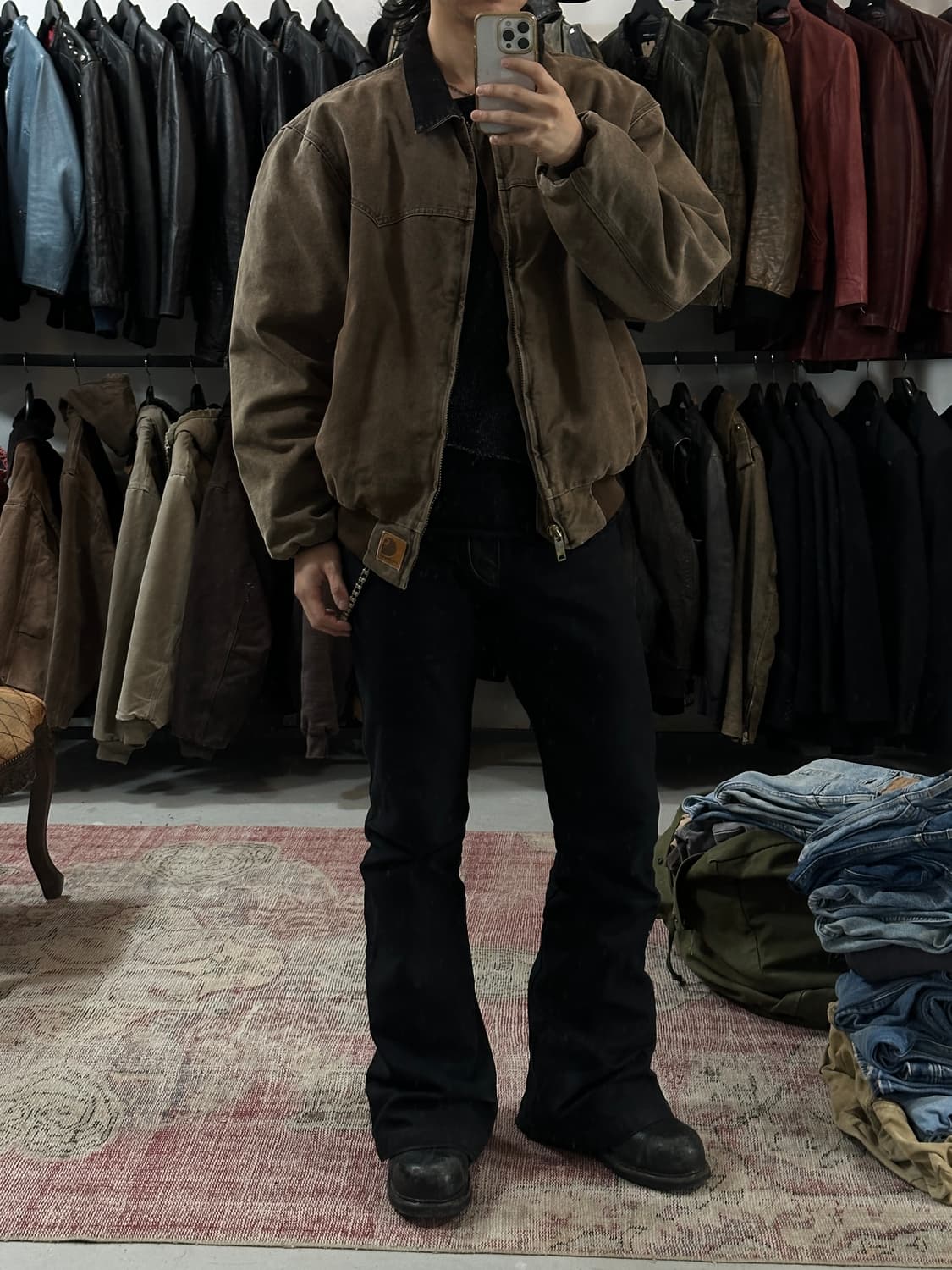 90's OG 칼하트 JQ2382 산타페 칼하트 J14 디트로이트 자켓 상품이미지10