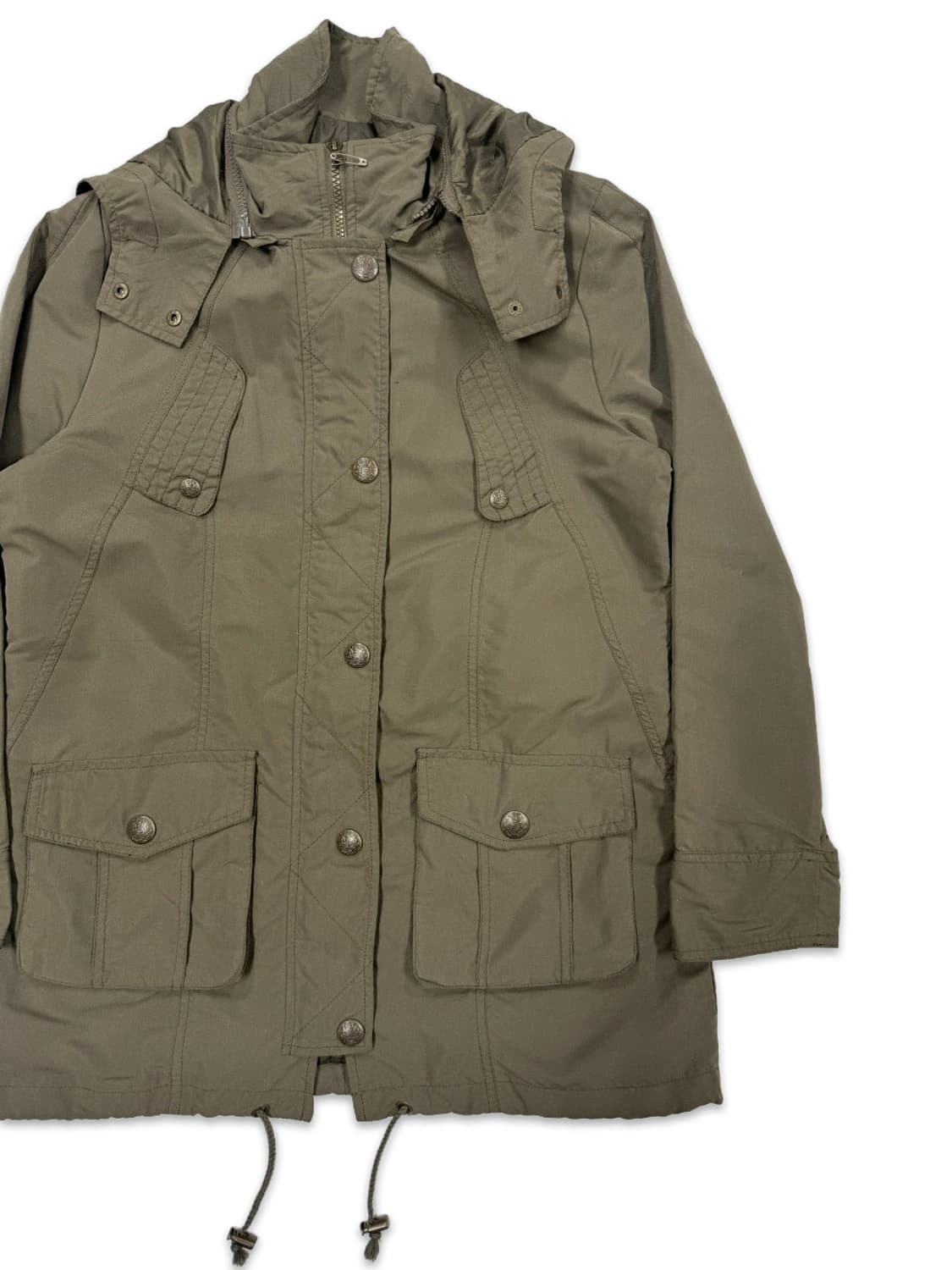 빈티지 spinkle 카키 집업 후드 야상 상품이미지2