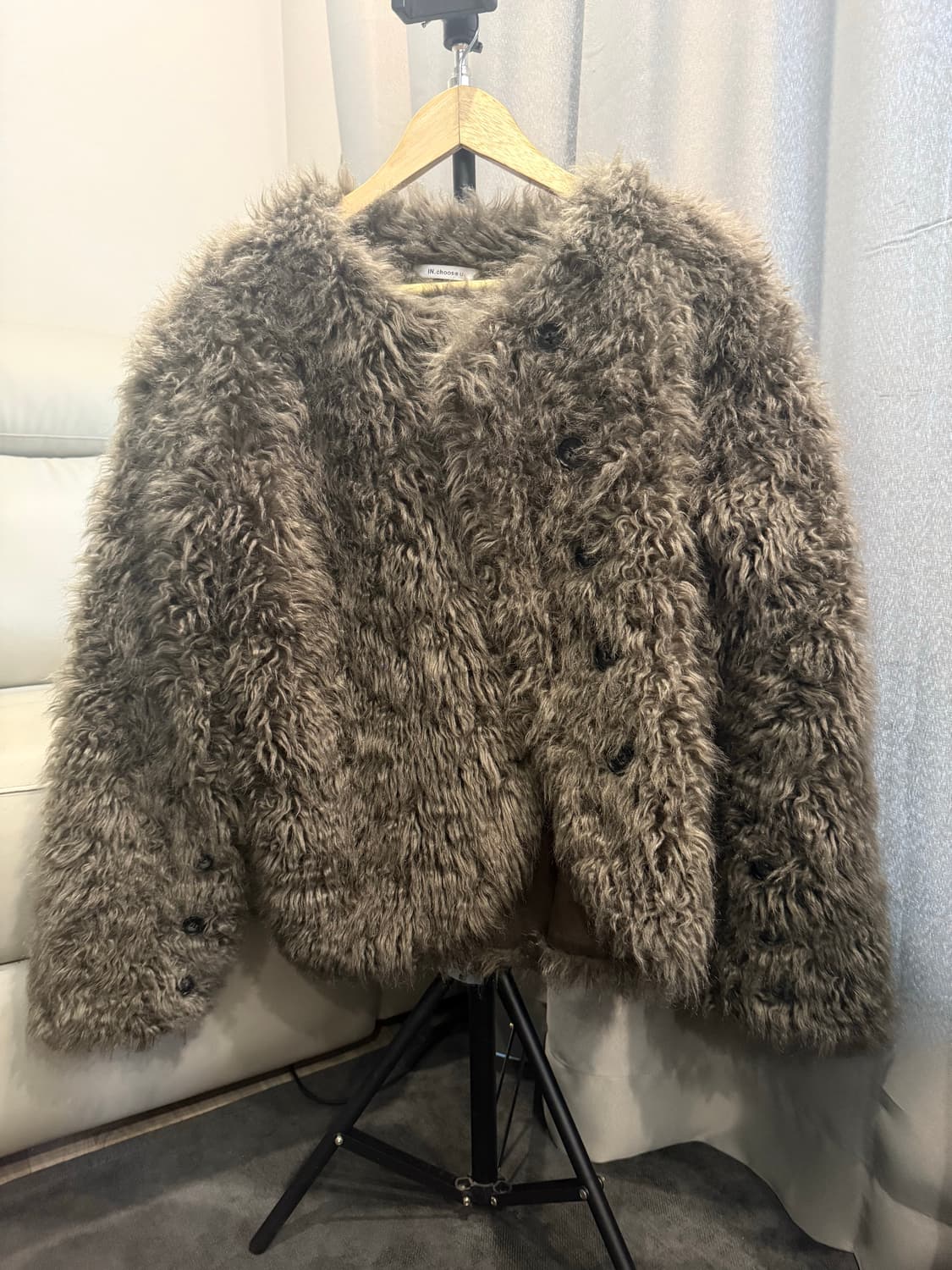 브라운 퍼 자켓 상품이미지1