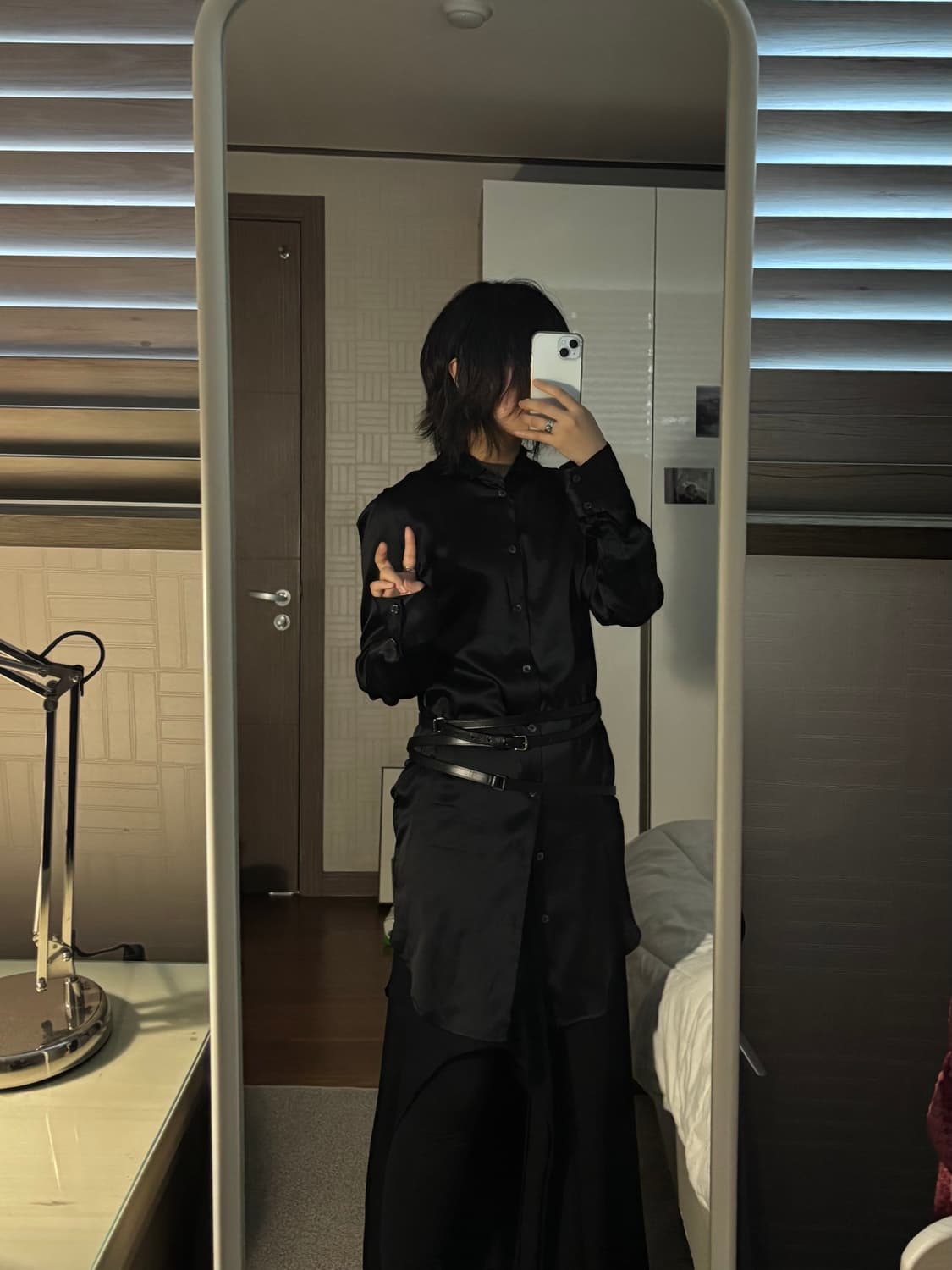 앤드뮐미스터 FW16 실크 롱 셔츠 상품이미지1