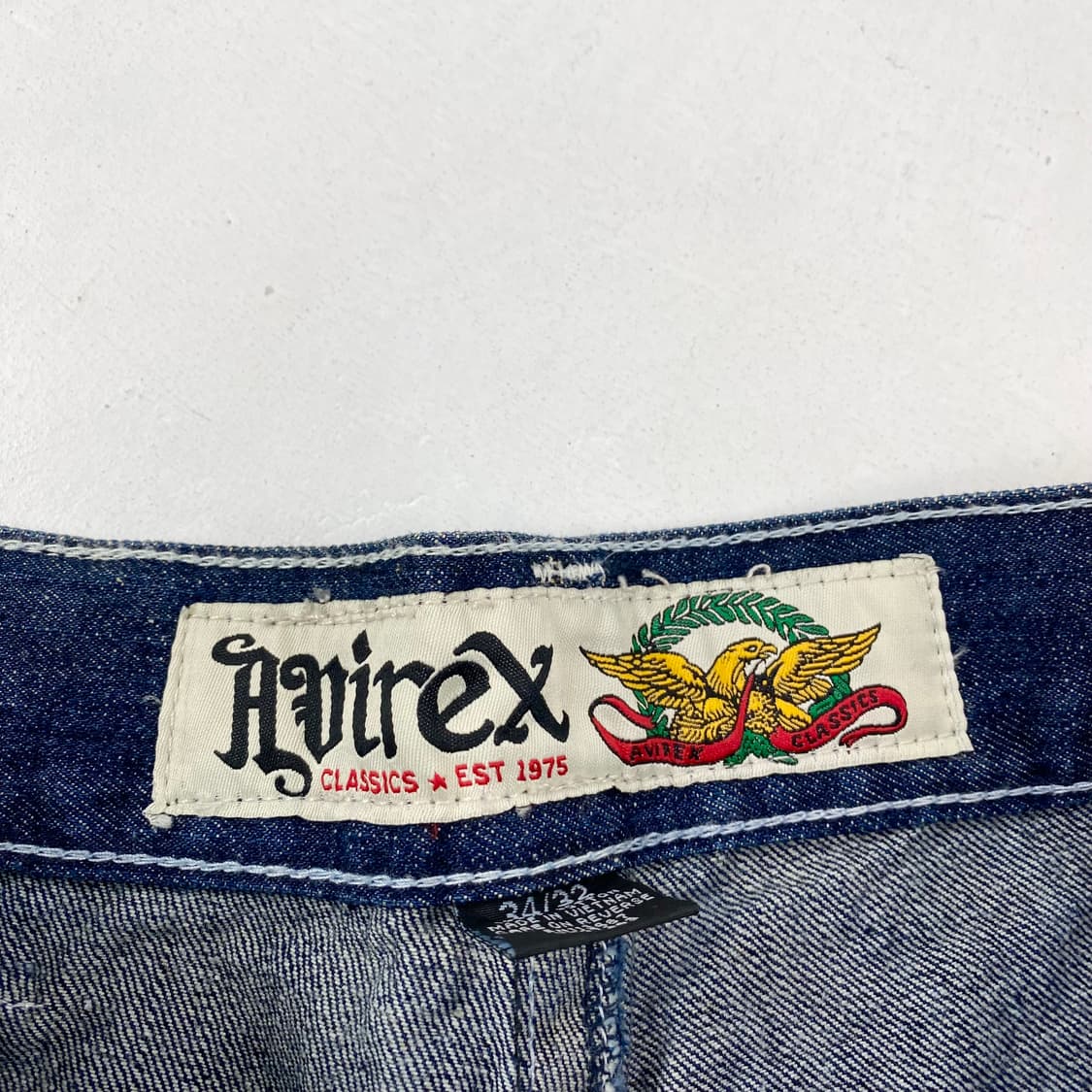  아비렉스 데드스탁 루즈핏 워싱 데님 진 (34)  ﻿ 상품이미지7