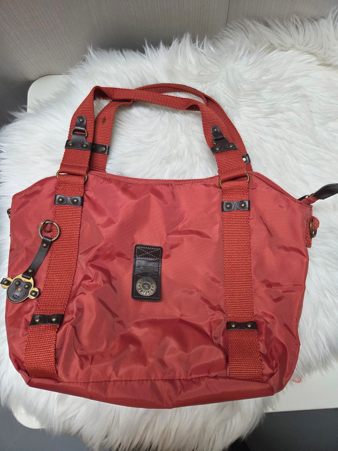 키플링 레드 토트백 겸 백팩#미착용# 상품이미지2