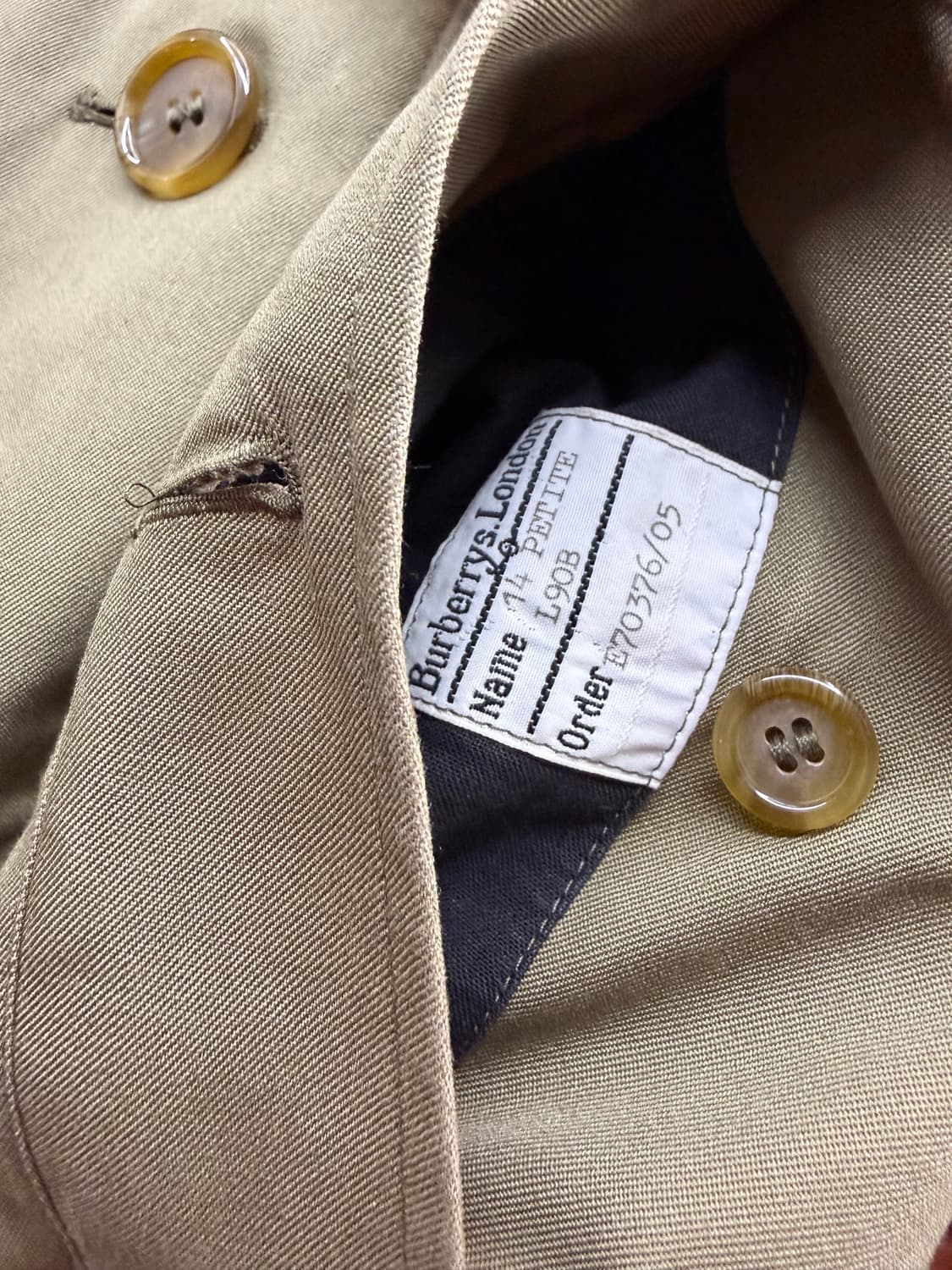 .UK14/ 버버리 벨티드 원패널 트렌치코트 자켓 상품이미지10