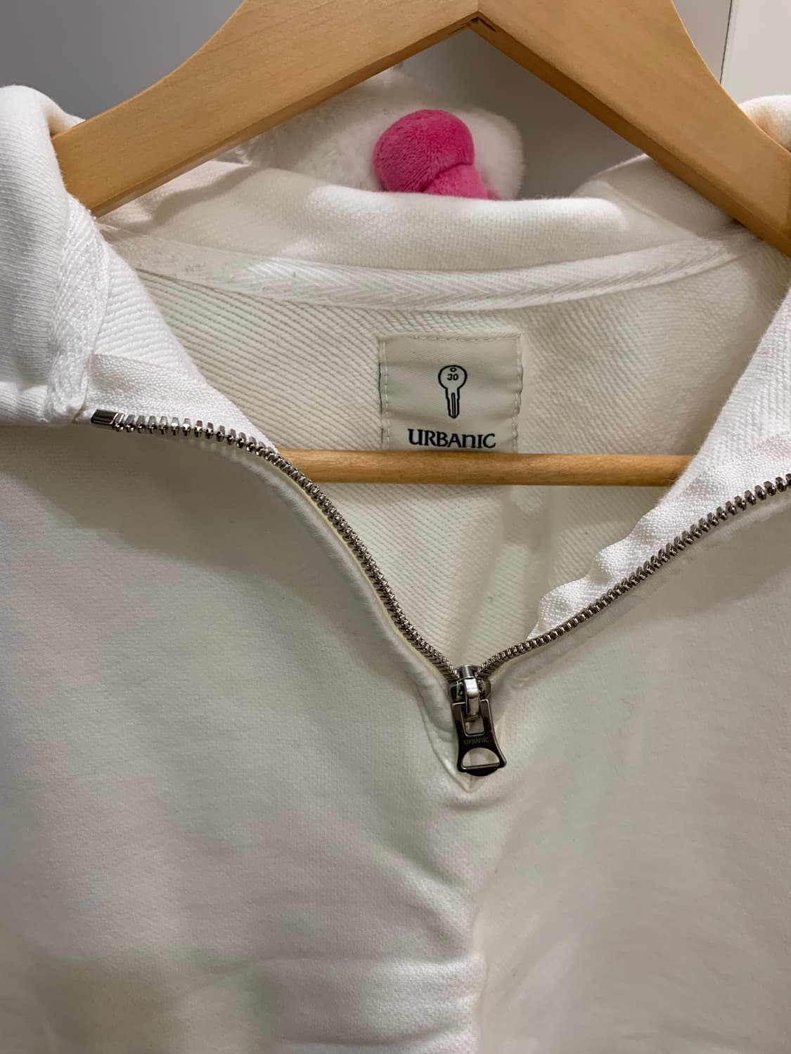 얼바닉3 화이트 스웻 집업 상품이미지3