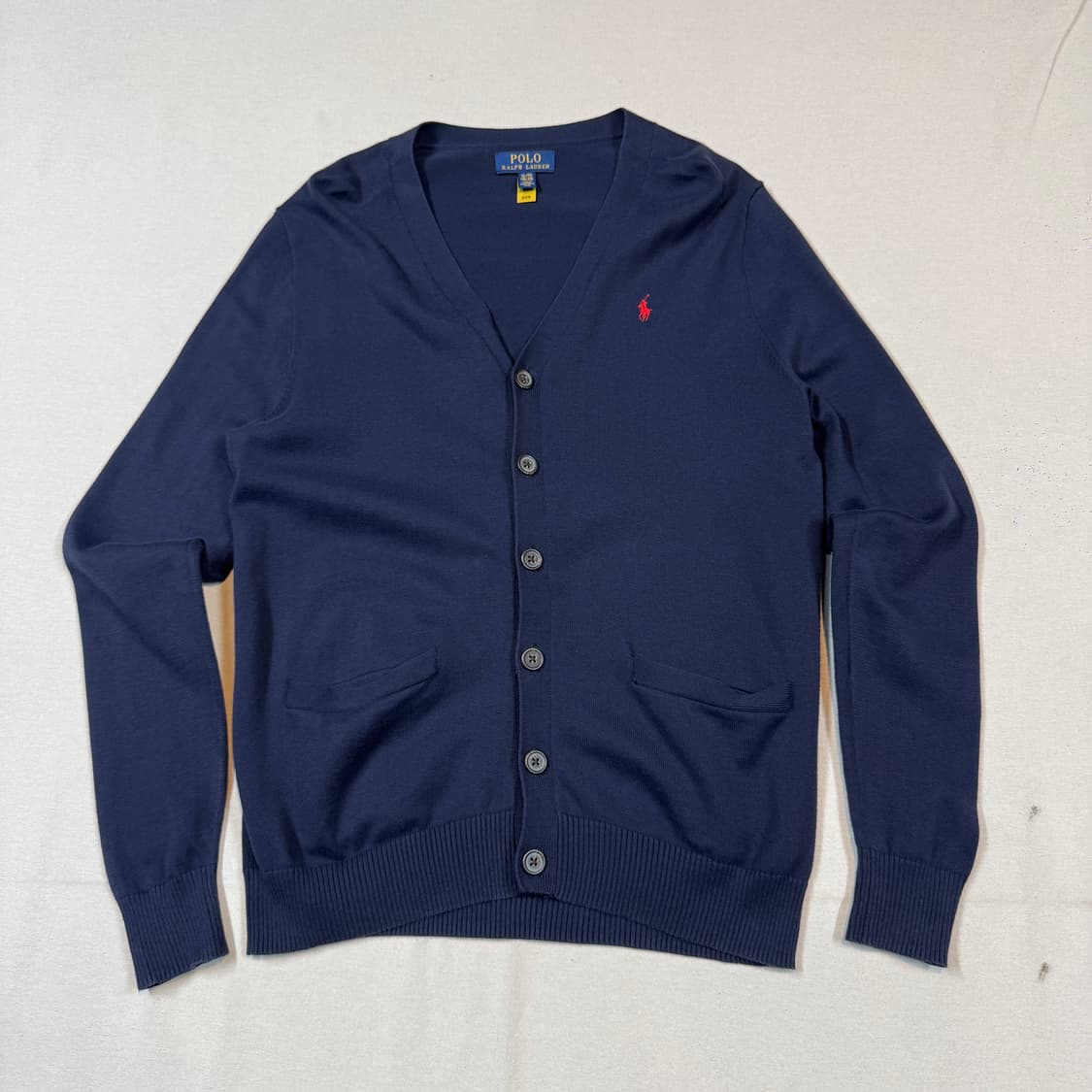 여M) 폴로 랄프로렌 네이비 코튼 가디건 신형 큐알탭 상품이미지1