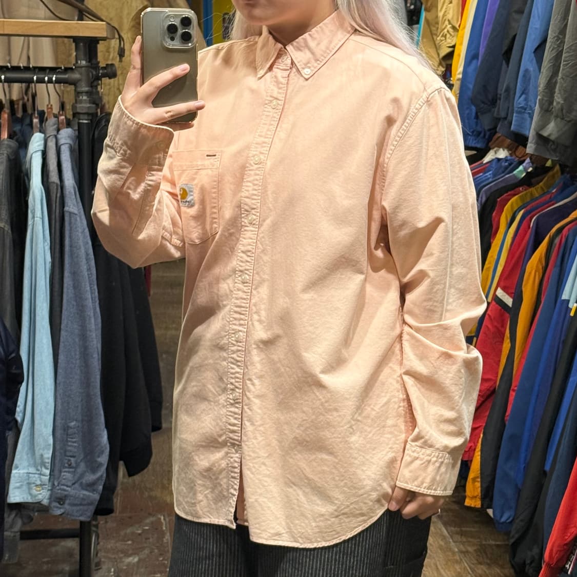 [HI] 칼하트 긴팔셔츠 피치핑크  상품이미지4
