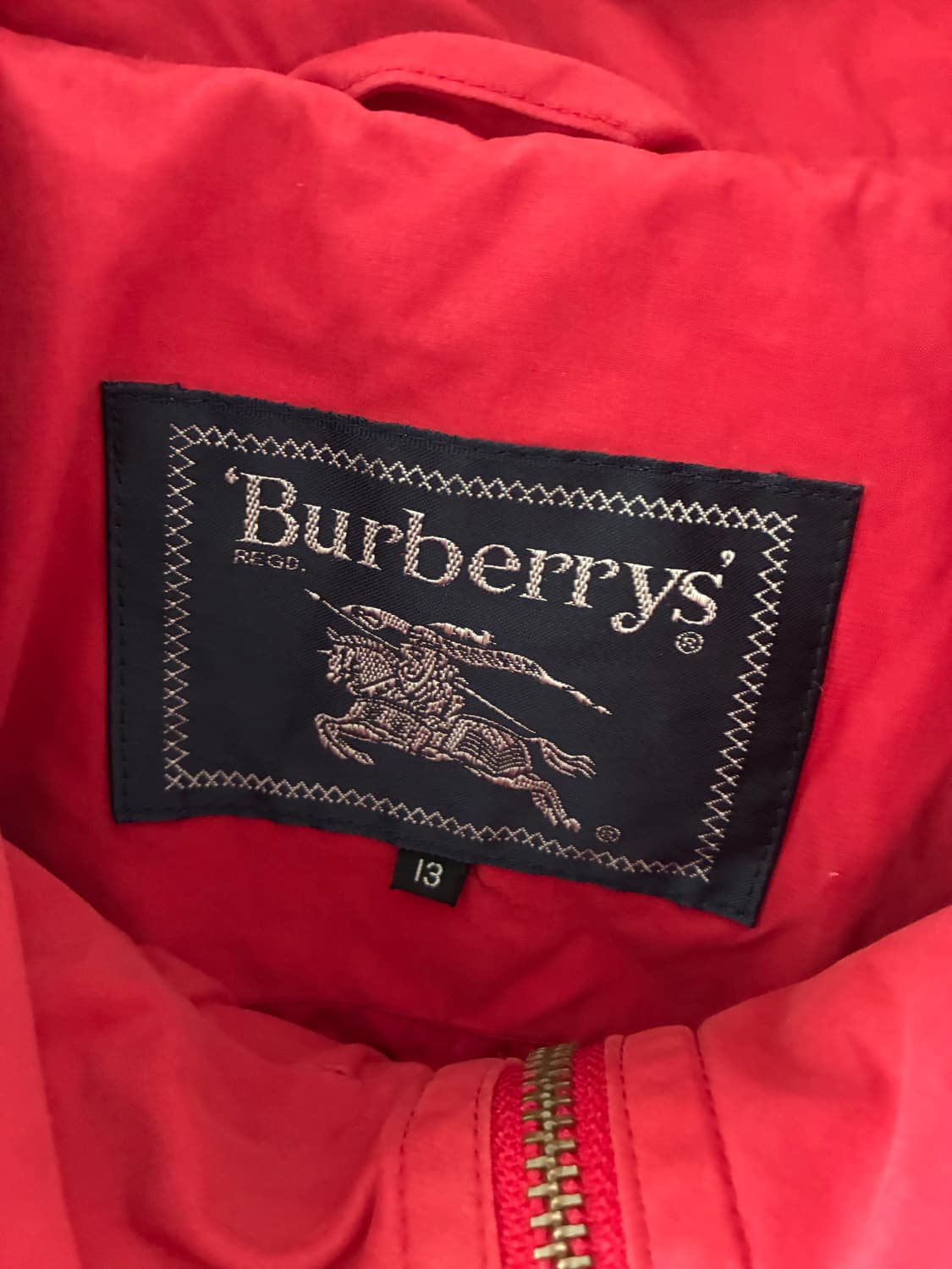 빈티지 Burberrys’ — 레드 후드 윈드 재킷 상품이미지3