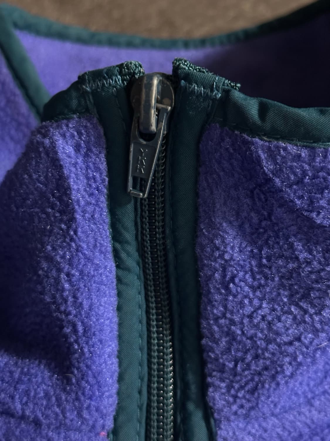 플리스 풀집업 자켓 퍼플 상품이미지4