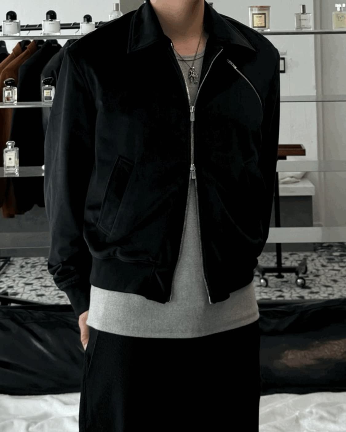 준느 J35 벨벳 자켓 S 상품이미지1