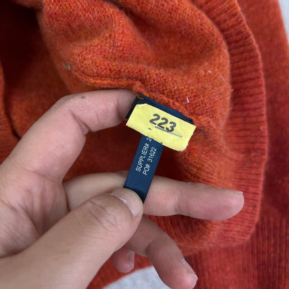 95 폴로 랄프로렌 램스울 브이넥 니트 상품이미지4