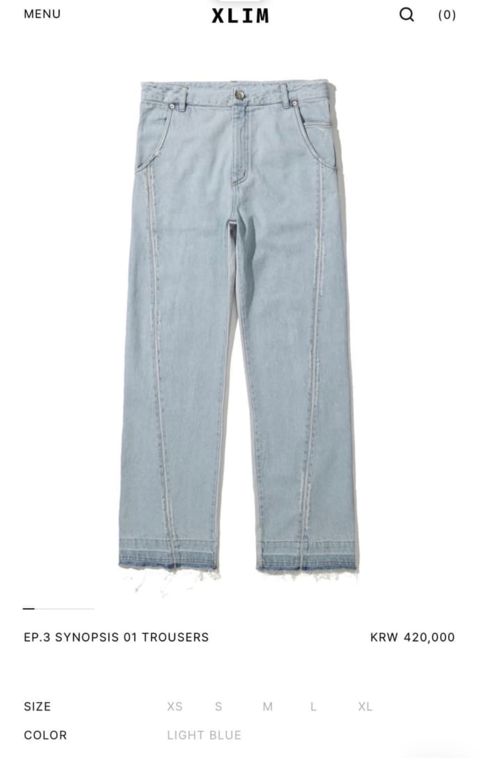 엑슬림 EP.3 SYNOPSIS 01 TROUSERS 상품이미지1