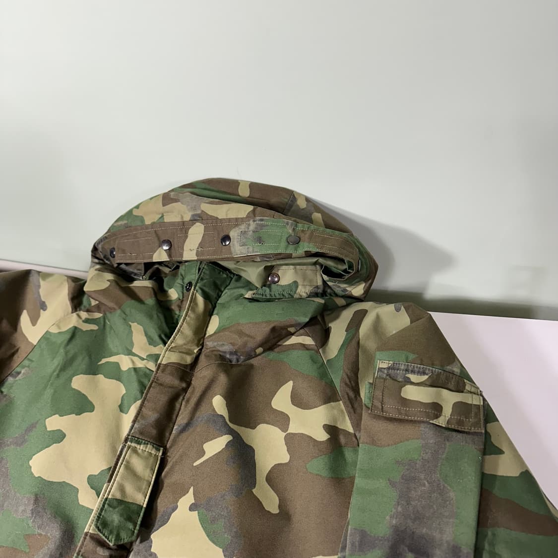 M-L US ARMY 미군 콜드웨더 파카 밀리터리카모 바람막이 상품이미지3