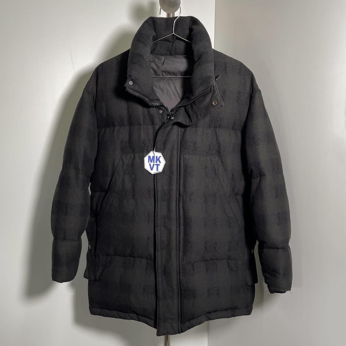 솔리드 옴므 우영미 블랙와치 타탄체크 구스다운 패딩 상품이미지1