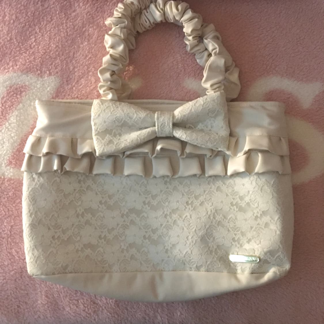 리즈리사 고전 히메갸루 리본 레이스 가방 핸드백 라떼갸루 히메카지 상품이미지1