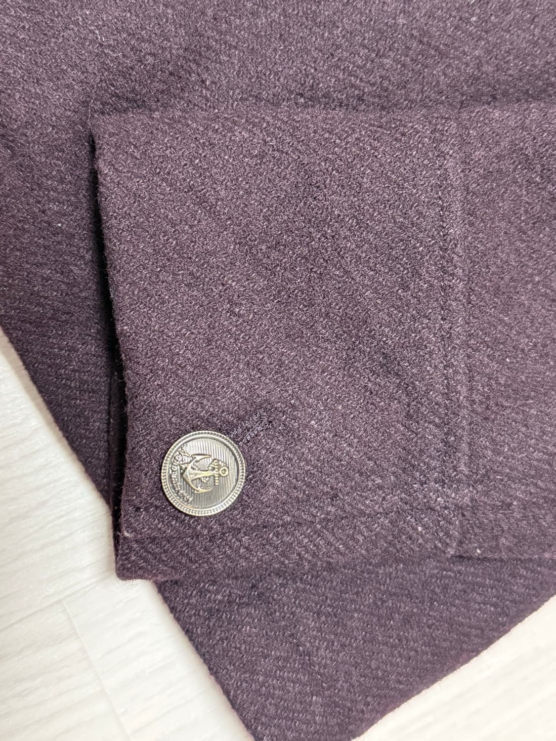 딥 퍼플 토글 울 자켓 코트 상품이미지4