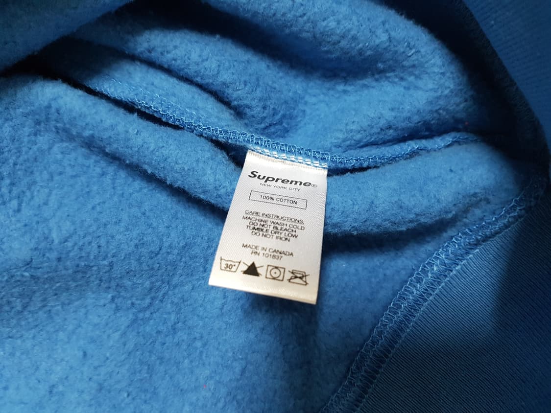 L 슈프림 스몰박스 로고 크루넥 패일 로얄 블루 맨투맨 상품이미지7