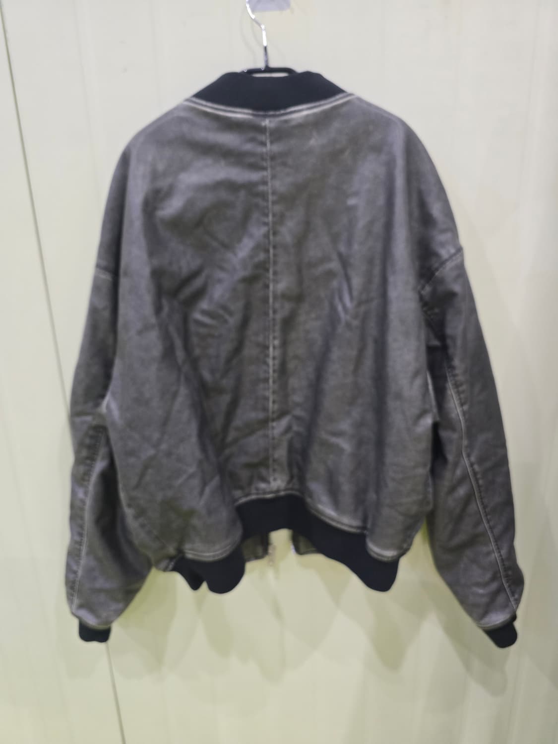 ZARA MAN 페이크레더 봄버자켓 XL   상품이미지8
