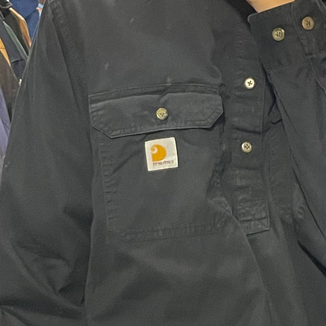 [IM] carhartt 칼하트 블랙 아노락 긴팔셔츠 상품이미지5