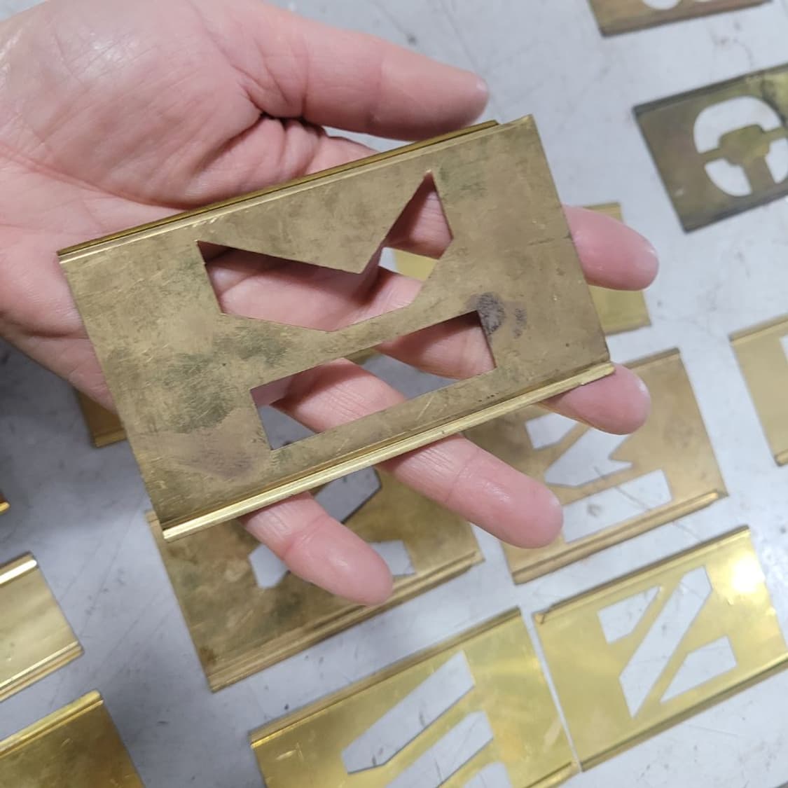 미 황동 스텐실 상품이미지2