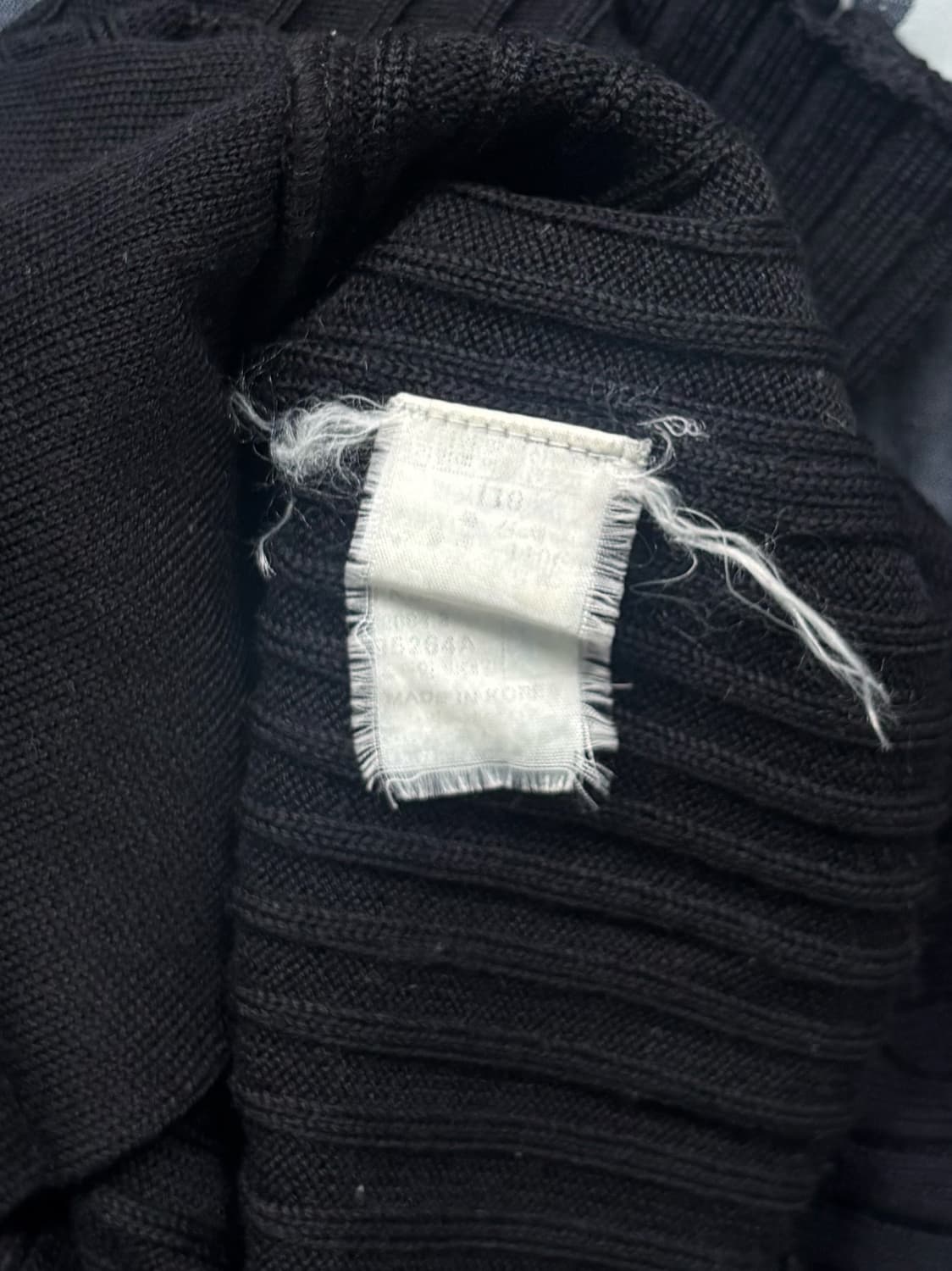 후부 데님 배색 니트 집업 자켓 상품이미지7