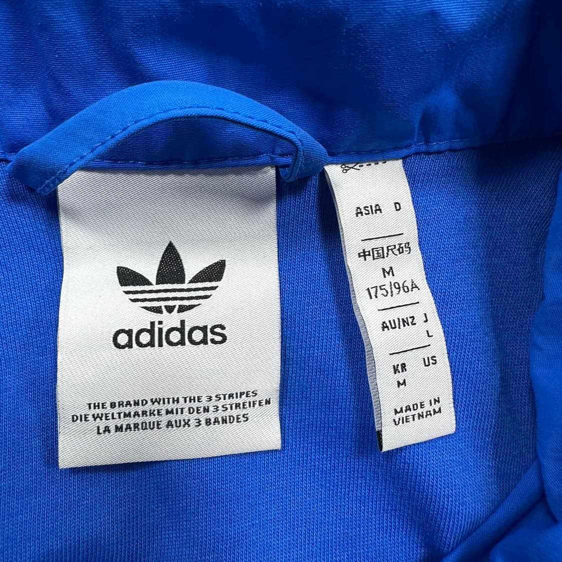 ✨ (바배) 아디다스 블루 우븐 바람막이 져지 자켓 상품이미지3