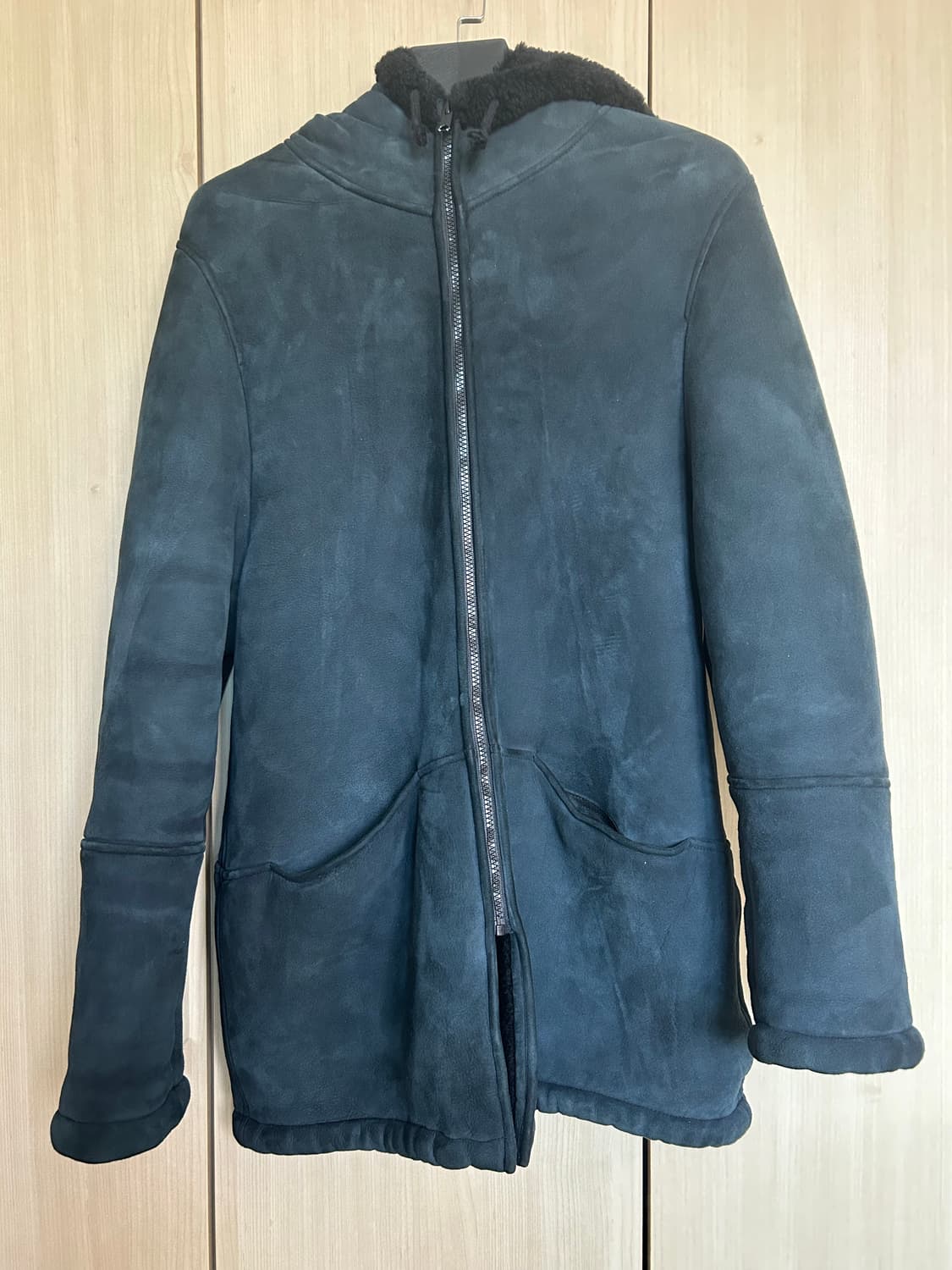 XS 이지 시즌 롱 후드 무스탕 상품이미지2