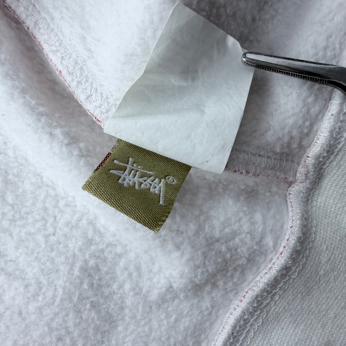 00S 스투시 어센틱 스탁로고 체크 후드집업 상품이미지5