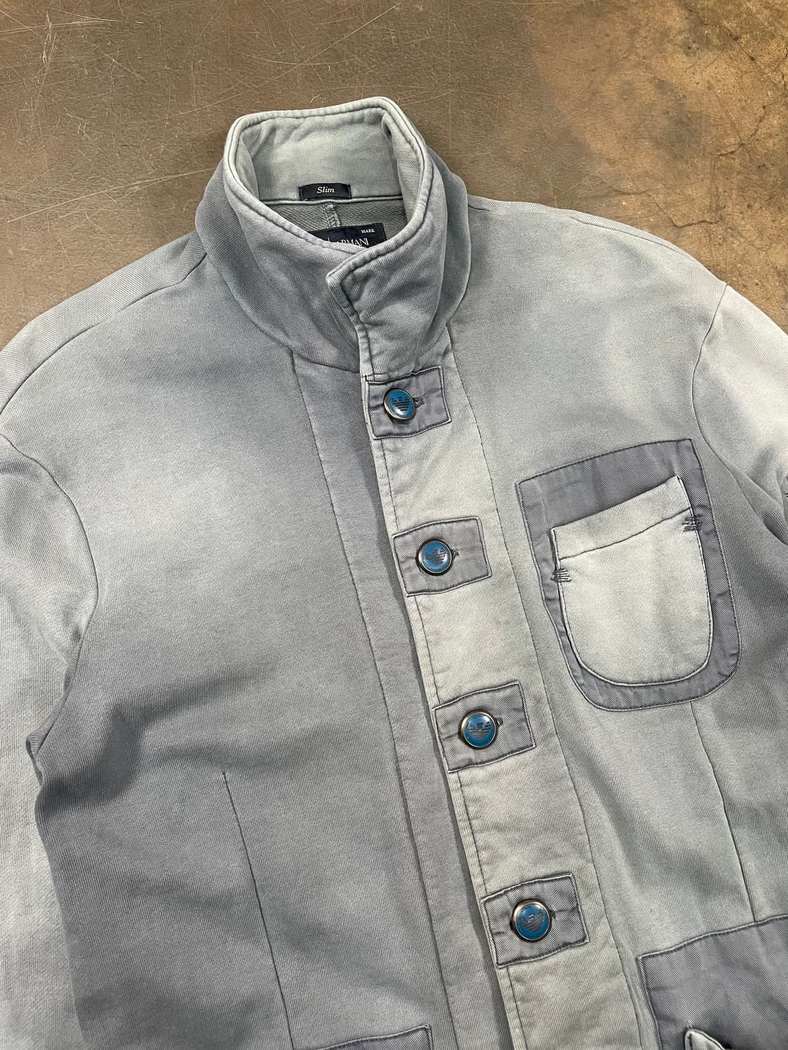 아르마니 진 페이딩 코튼 자켓 상품이미지2