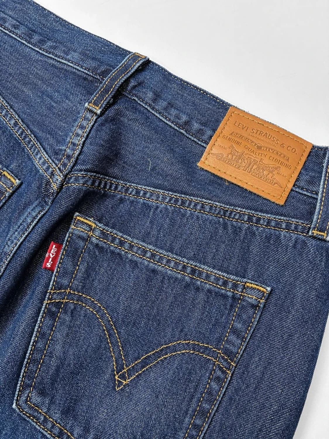 리바이스 프리미엄 중청 워싱 빅 E탭 데님 롱 스커트 PN5355 상품이미지10