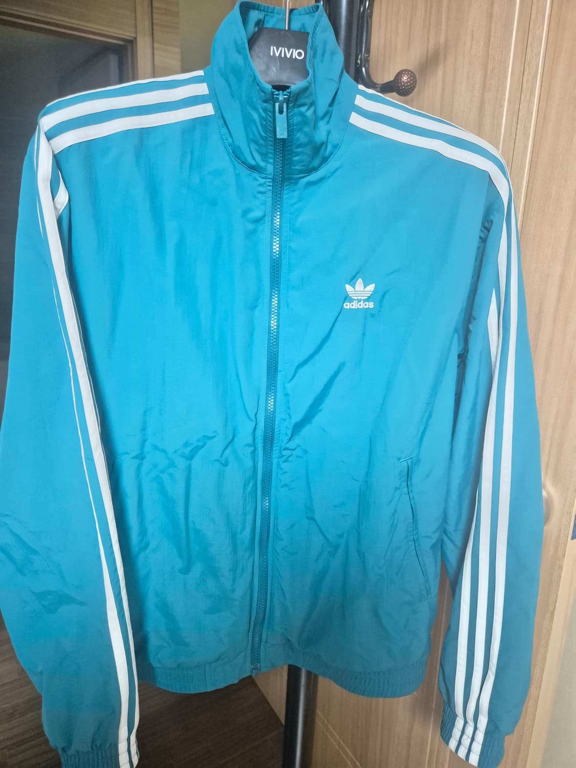 아디다스 우븐 파이어버드 트랙탑 M - 블루그린 상품이미지2