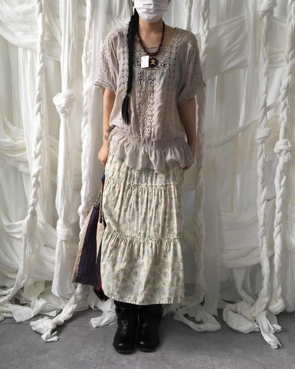 crochet layer blouse 상품이미지7