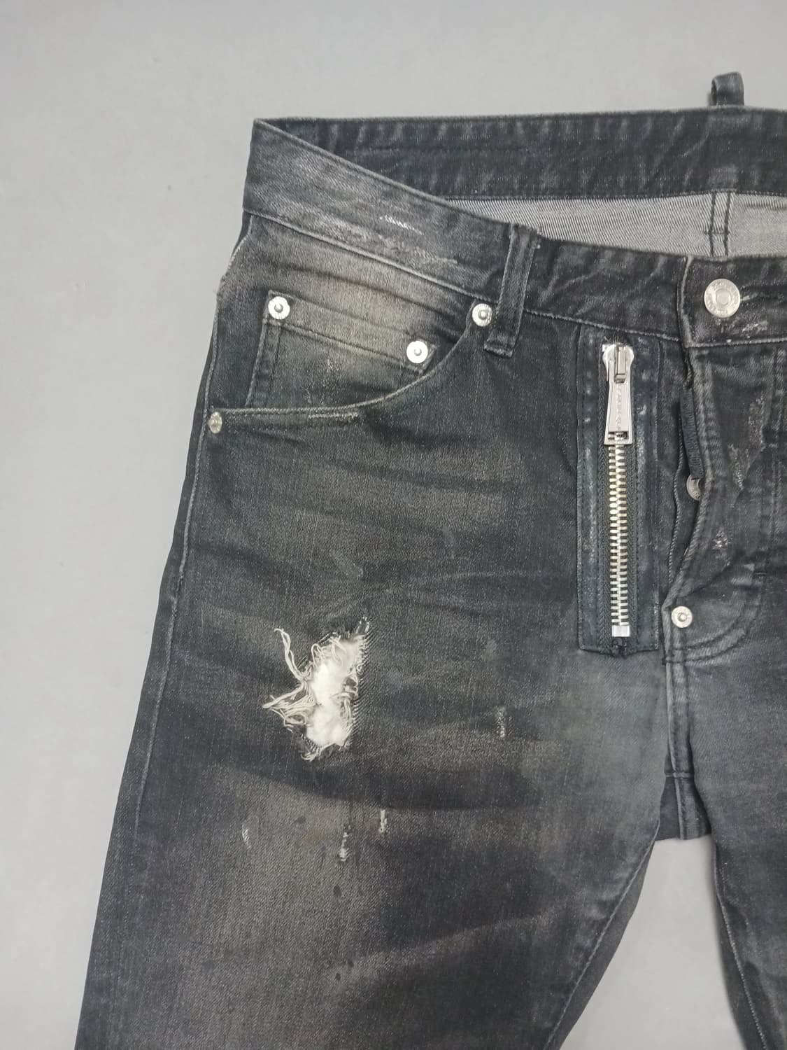 [48] 디스퀘어드2 앞지퍼 쿨가이 블랙진 청바지 32 33 상품이미지2