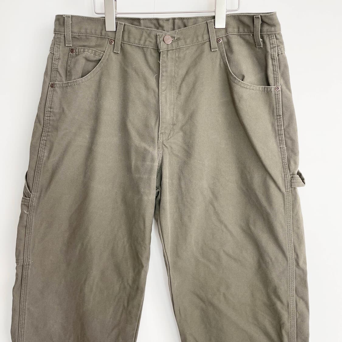 F2 디키즈 Dickies 1939 덕 캔버스 카펜터 팬츠 모스 그린 3 상품이미지2