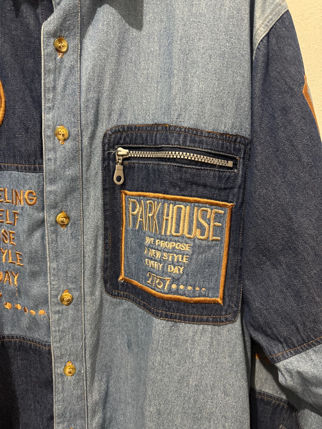 Park house 패치워크 셔츠 상품이미지4